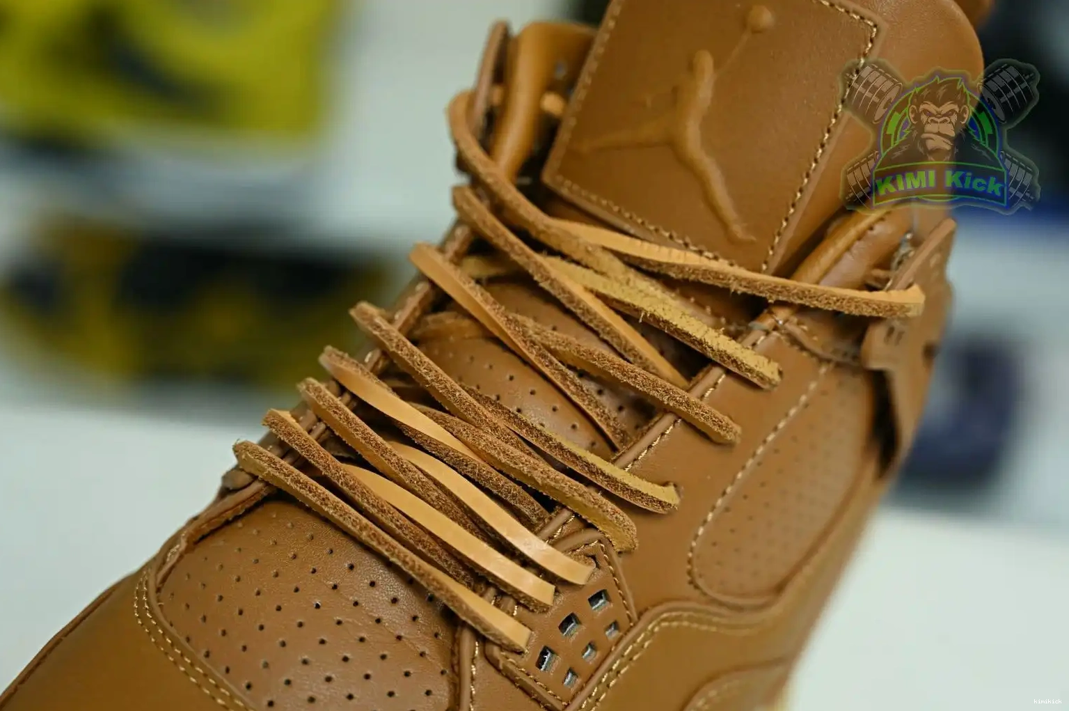 Jordan Air 4 wheat Jordan Kimikick ginger retro 0425